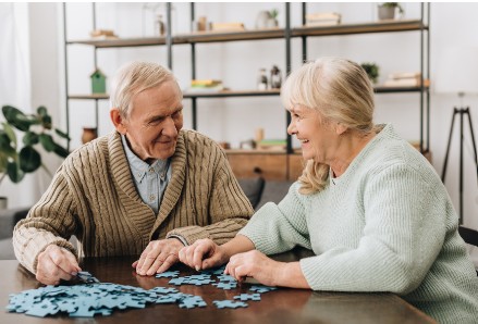 Senior woman in memory care at Springpoint Living at Manalapan