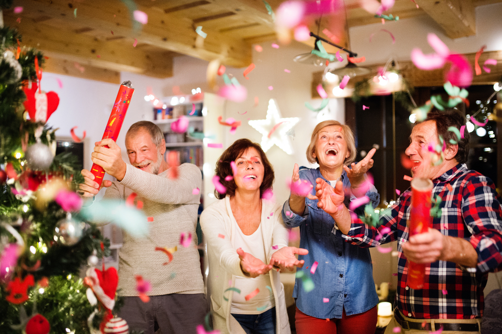 seniors celebrating the holidays